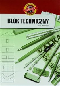 Obrazek Blok techniczny A4 10 kartek 10 sztuk