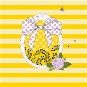 Obrazek Karnet Swarovski kwadrat Wielkanoc Kokarda