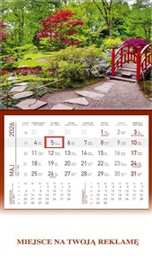 Picture of Kalendarz 2026 ścienny jednodzielny Ogród