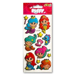 Obrazek Naklejki puffy Happy Mermadis