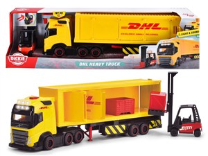 Obrazek Ciężarówka Dickie Toys City z naczepą DHL 35 cm
