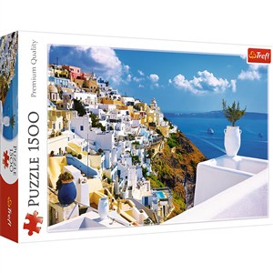 Obrazek Puzzle Santorini, Grecja 1500