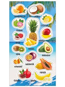 Obrazek Naklejki Owoce tropikalne