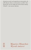 Wyrok śmie... - Maurice Blanchot -  Polish Bookstore 