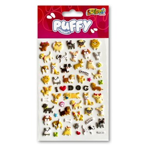 Picture of Naklejki puffy Love Dog