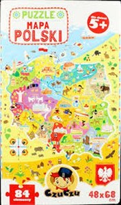 Obrazek CzuCzu Puzzle 84 Mapa Polski