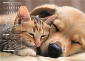 Obrazek Mata na biurko z nadrukiem friendship