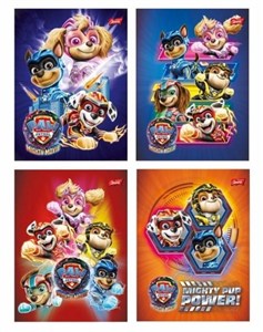 Obrazek Paczka Zeszyt A5 16 k. linia laminowany Psi Patrol 15 szt.