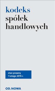 Obrazek Kodeks spółek handlowych