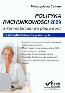Picture of Polityka rachunkowości 2009 z komentarzem do planu kont w jednostkach publicznych
