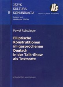 Obrazek Elliptische Konstruktionen im gesprochenen Deutsch in der Talk-Show als Textsorte