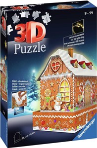 Obrazek Puzzle 3D 216 Budynki nocą Piernikowa Chatka 11237