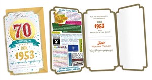 Picture of Karnet Urodziny 70