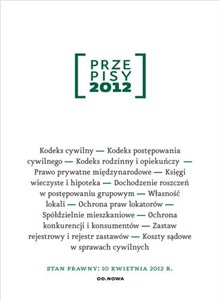 Obrazek Przepisy 2012 Zbiór cywilny
