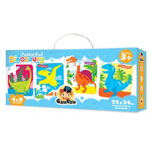 Picture of CzuCzu Puzzle 4w1 Dinozaury