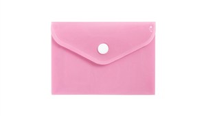 Obrazek Teczka A7 kopertowa PP pastel różowy