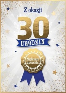Picture of Karnet Urodziny 30