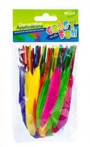 Obrazek Ozdoba dekoracyjna piórka lotki 50szt