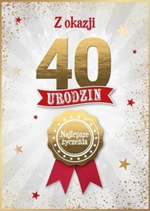 Picture of Karnet Urodziny 40