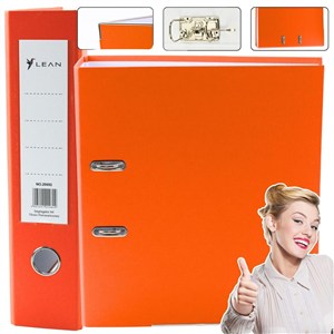 Obrazek Segregator A4/75mm pomarańczowy