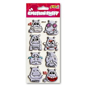 Obrazek Naklejki puffy Emotion Hippo