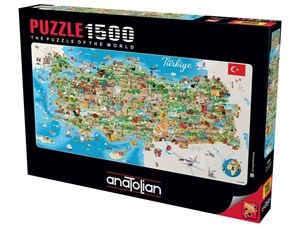 Obrazek Puzzle 1500 Mapa Turcji