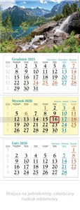 Picture of Kalendarz 2026 trójdzielny Tatry