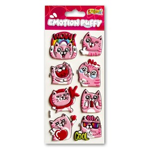 Obrazek Naklejki puffy Emotion Cat