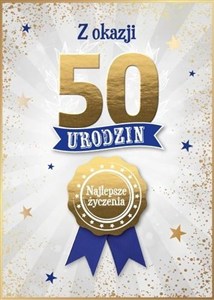 Obrazek Karnet Urodziny 50