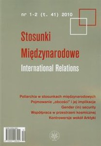 Obrazek Stosunki Międzynarodowe 1-2/2010 Kwartalnik