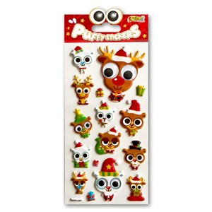 Picture of Naklejki puffy Christmas Animals