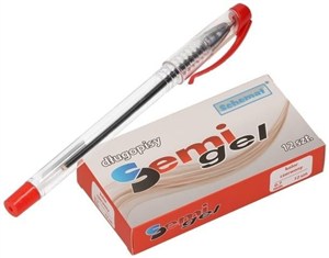 Picture of Długopis żelowy czerwony (12szt)