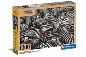 Picture of Puzzle 1000 compact National Geographic Zebry 39729