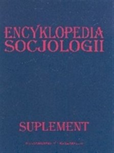 Obrazek Encyklopedia socjologii Suplement