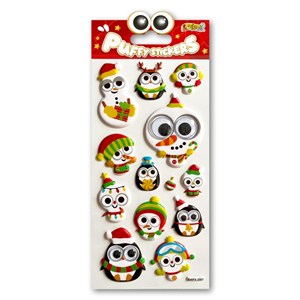 Picture of Naklejki puffy Christmas Animals