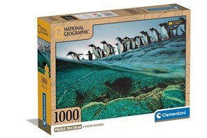 Obrazek Puzzle 1000 compact National Geographic Pingwiny 39730