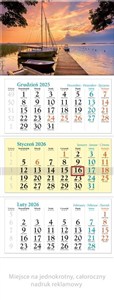 Picture of Kalendarz 2026 trójdzielny Mazury