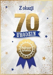 Picture of Karnet Urodziny 70