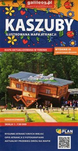 Obrazek Kaszuby ilustrowana mapa atrakcji 1:130 000