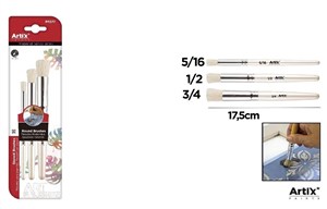 Obrazek Pędzle do szablonów 3szt
