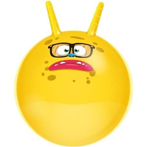 Obrazek Piłka do skakania z rogami żółta 45cm