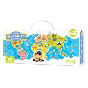 Picture of CzuCzu Puzzle Mapa świata Zwierzęta