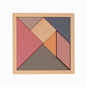 Obrazek Układanka drewniana - Tangram