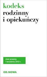 Picture of Kodeks rodzinny i opiekuńczy stan prawny 1 września 2012r.
