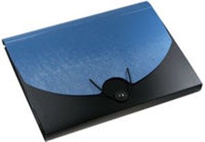 Obrazek Teczka A4 13p Czarno-niebieska