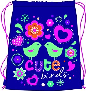 Obrazek Worek na obuwie Cute Birds