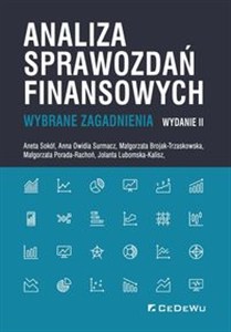Obrazek Analiza sprawozdań finansowych Wybrane zagadnienia