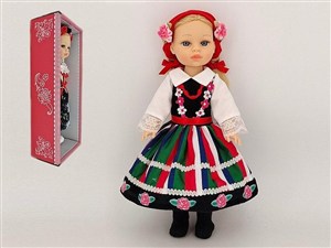 Obrazek Lalka w stroju ludowym 38cm