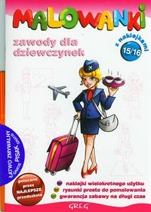 Obrazek Malowanki 15 Zawody dla dziewczynek + pisak z naklejkami