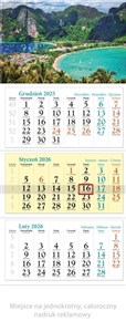 Picture of Kalendarz 2026 trójdzielny Wakacje
